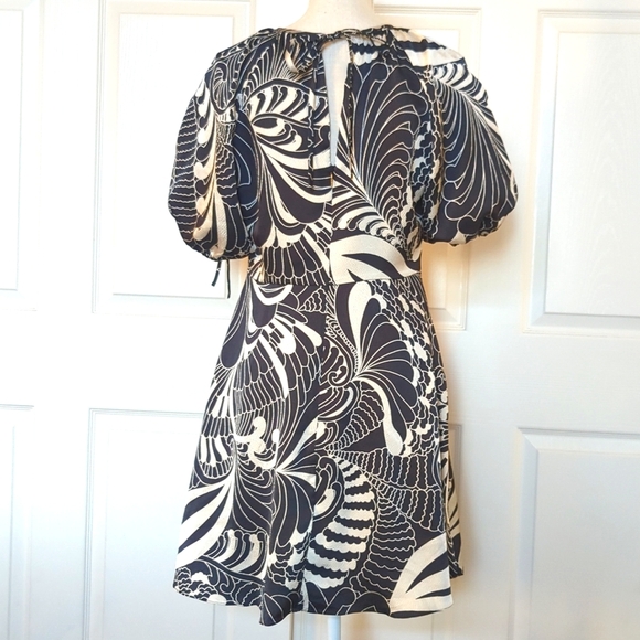 Ted Baker Faridda Printed Puff Sleeve Dress - Picture 7 of 10
